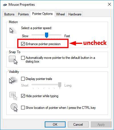 How To Disable Mouse Acceleration In Windows 10