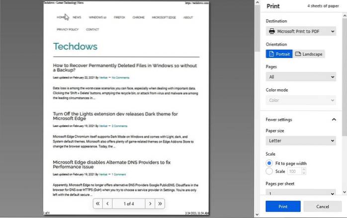 How to Disable the New Printing Interface in Firefox