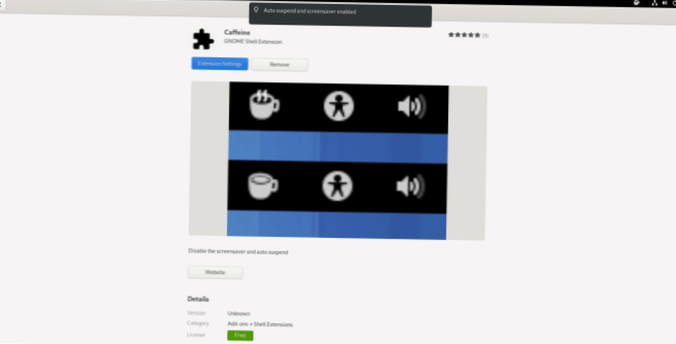 Como desativar o protetor de tela no Gnome Shell