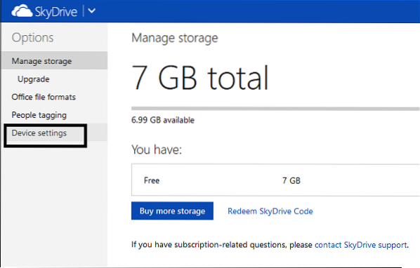 Come disconnettere SkyDrive in Windows 8