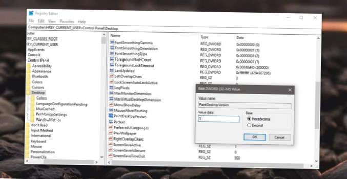 Cómo mostrar información de compilación de Windows 10 en el escritorio