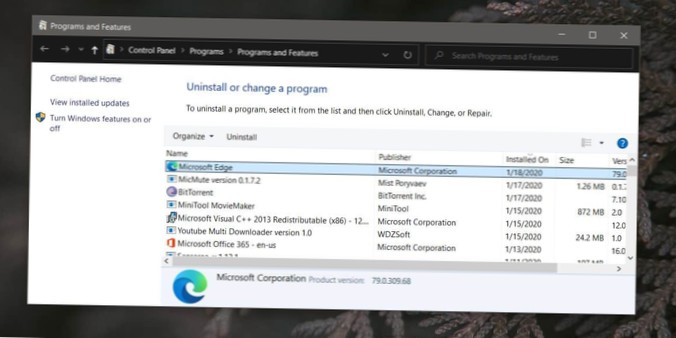 So führen Sie ein Downgrade von Chromium Edge auf Microsoft Edge unter Windows 10 durch