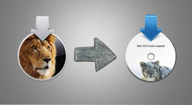 How To Downgrade From OS X Lion to Snow Leopard