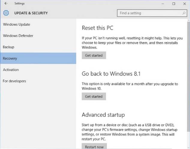 How to Downgrade from Windows 10 to an Earlier Version of Windows