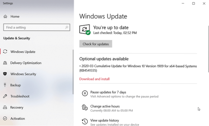 Cum să descărcați orice actualizare cumulativă Windows 10