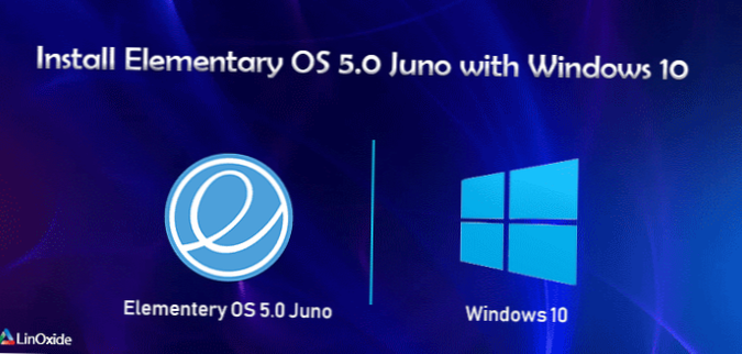 Sådan dual-boot Elementary OS Juno med Windows 10