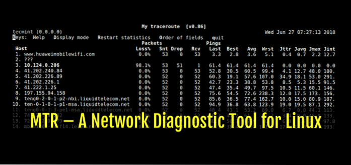 Come diagnosticare facilmente la tua rete con MTR in Linux