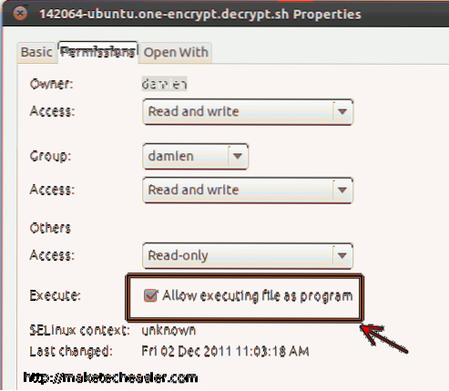 How to Easily Encrypt/Decrypt Files In Ubuntu One