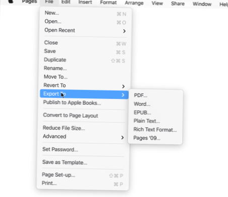 how to edit a document in pages on mac