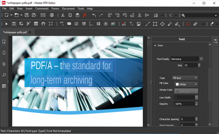 How to Edit Existing PDF Files in Linux Using Master PDF Editor