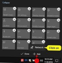 Hoe u snelle acties in het actiecentrum op Windows 10 kunt bewerken