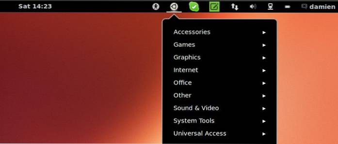 Hvordan aktivere appindicator i Gnome Shell