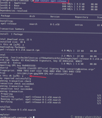 Sådan aktiveres EPEL på CentOS / RHEL