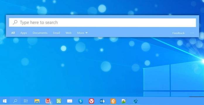 How To Enable Floating Search Bar In Windows 10