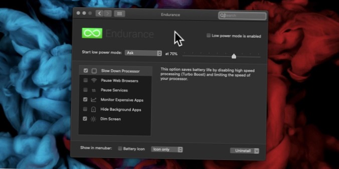 How to enable low power mode on a Mac