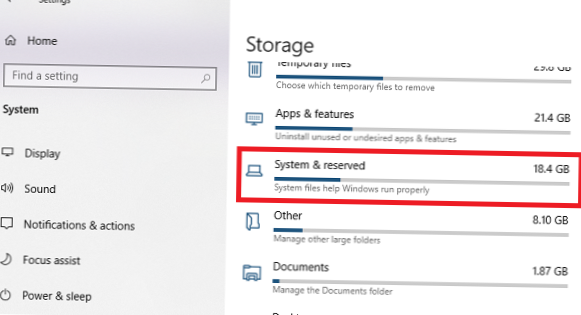 Jak włączyć lub wyłączyć zarezerwowaną pamięć masową w systemie Windows 10