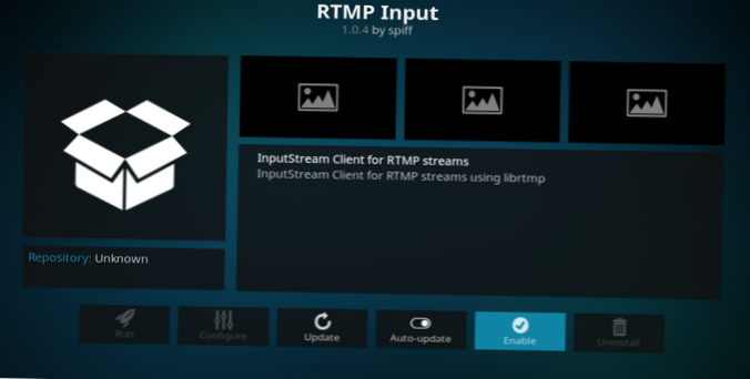 Comment activer RTMP sur Kodi pour la diffusion en direct