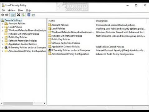 Comment activer SecPol.msc dans Windows 10 Famille (stratégie de sécurité locale)
