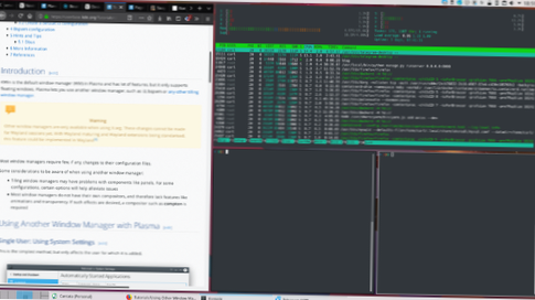 Slik aktiverer du flislegging av vindusstøtte i KDE Plasma 5
