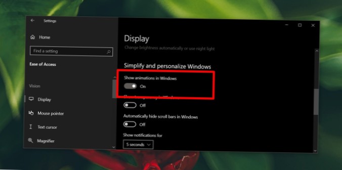 Hoe screenshot-flitser in / uit te schakelen op Windows 10