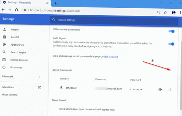 Jak wyeksportować zapisane hasła z Chrome w systemie Windows 10