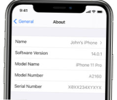 Cómo encontrar el número de serie de un iPhone