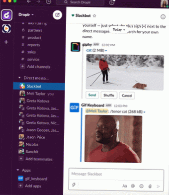 Cum să găsiți și să trimiteți GIF-uri pe Slack