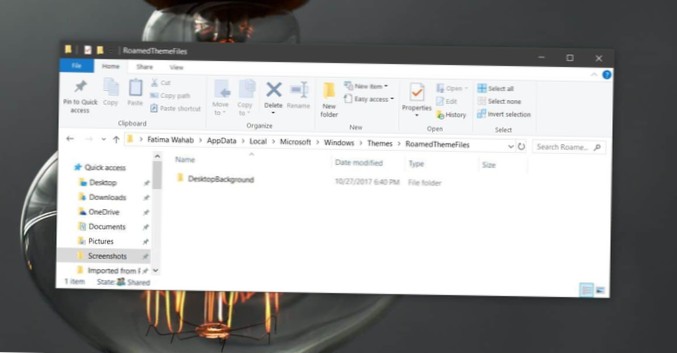 How To Find Synced Wallpapers On Windows 10
