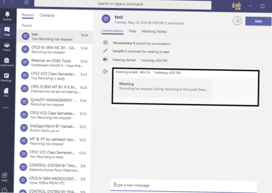 Come trovare la posizione di registrazione di Microsoft Teams