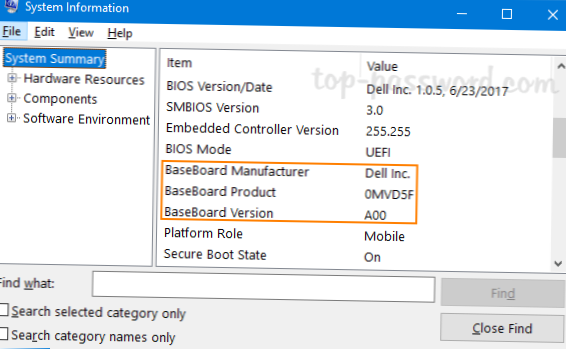 Comment trouver le modèle de carte mère sur Windows 10