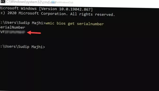 Jak najít servisní značku na notebooku se systémem Windows 10