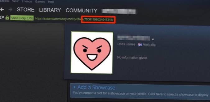 Jak najít své Steam ID