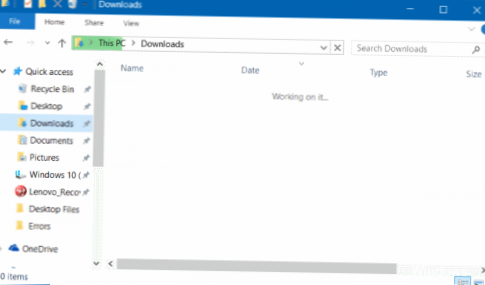 Jak opravit pomalou složku ve Windows 10