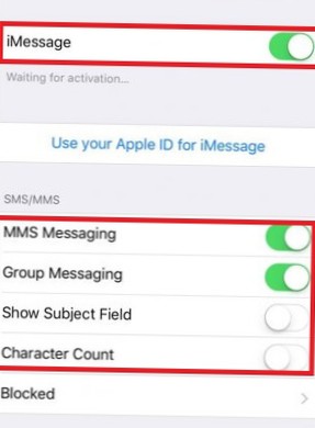 comment réparer android ne recevant pas de SMS de l'iphone