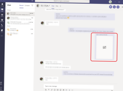 Come correggere le immagini allegate non vengono visualizzate in Microsoft Teams