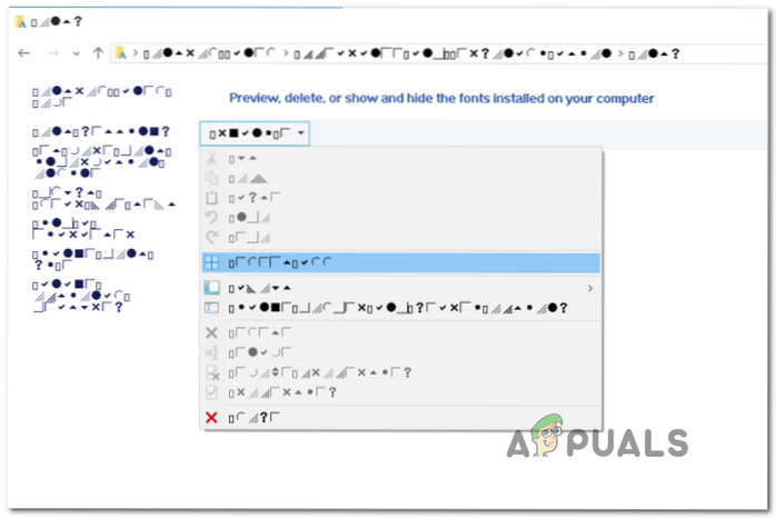 Sådan repareres beskadigede skrifttyper på Windows 10