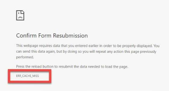 Como corrigir 'ERR_CACHE_MISS' no Google Chrome no Windows 10