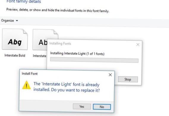 So beheben Sie installierte Schriftarten, die unter Windows 10 nicht angezeigt werden