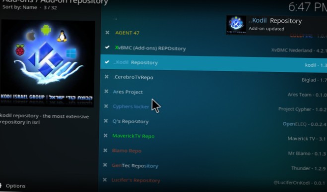 Jak opravit chybu Kodi „Update Failed“