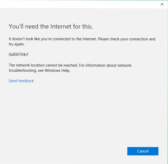 Como corrigir o código de erro da Microsoft Store 0x800704cf no Windows 10