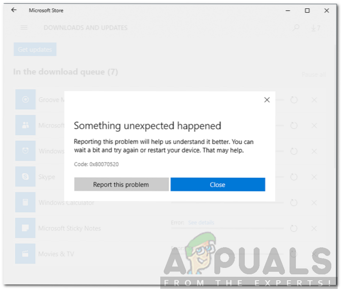 How To Fix Microsoft Store Error Code 0x80070520 in Windows 10