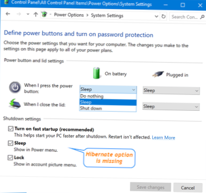 Jak naprawić brakującą opcję hibernacji w systemie Windows 10