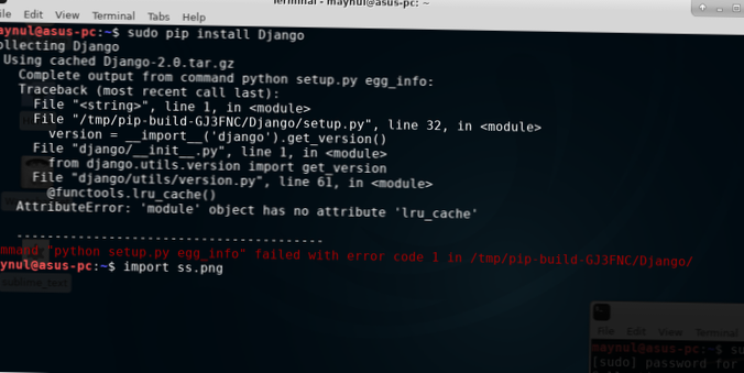 Hoe 'setup.py -no-user-cfg install'-fout voor pip op macOS
