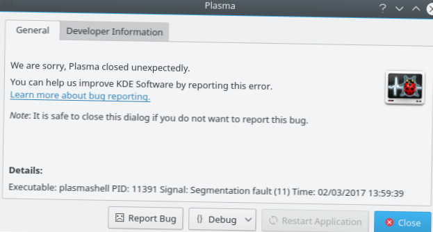Hoe het crashprobleem van het KDE Plasma-paneel op te lossen