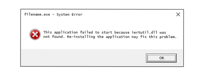 How to Fix The Windows XP iertutil.dll Errors