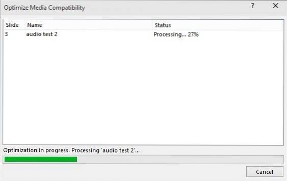 Como corrigir vídeos que não reproduzem em questão de PowerPoint