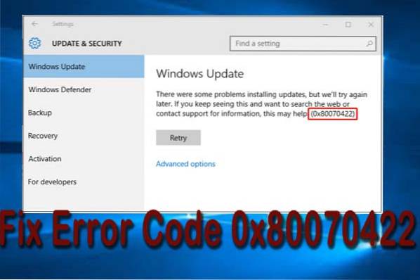 Como corrigir erros de componentes do Windows Update no Windows 10