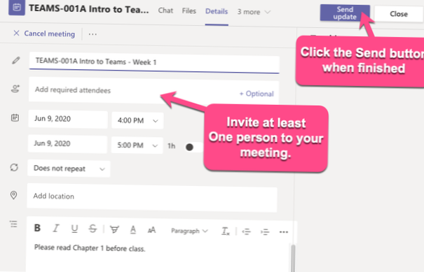 Cum să obțineți un link de întâlnire Microsoft Teams