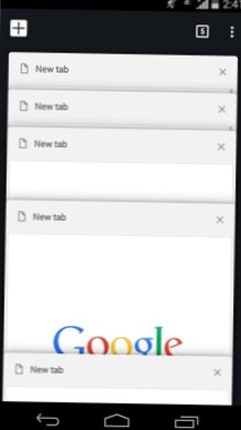 cum să obțineți un nou Android Android chrome