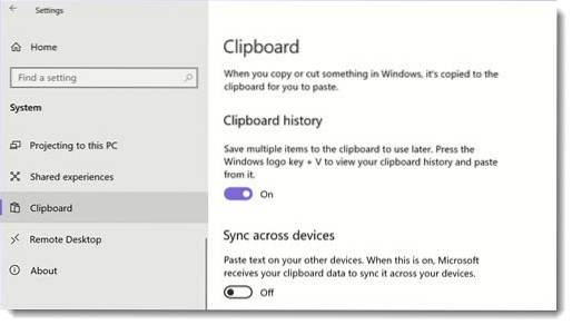 How to get previously copied items on clipboard in Windows 10